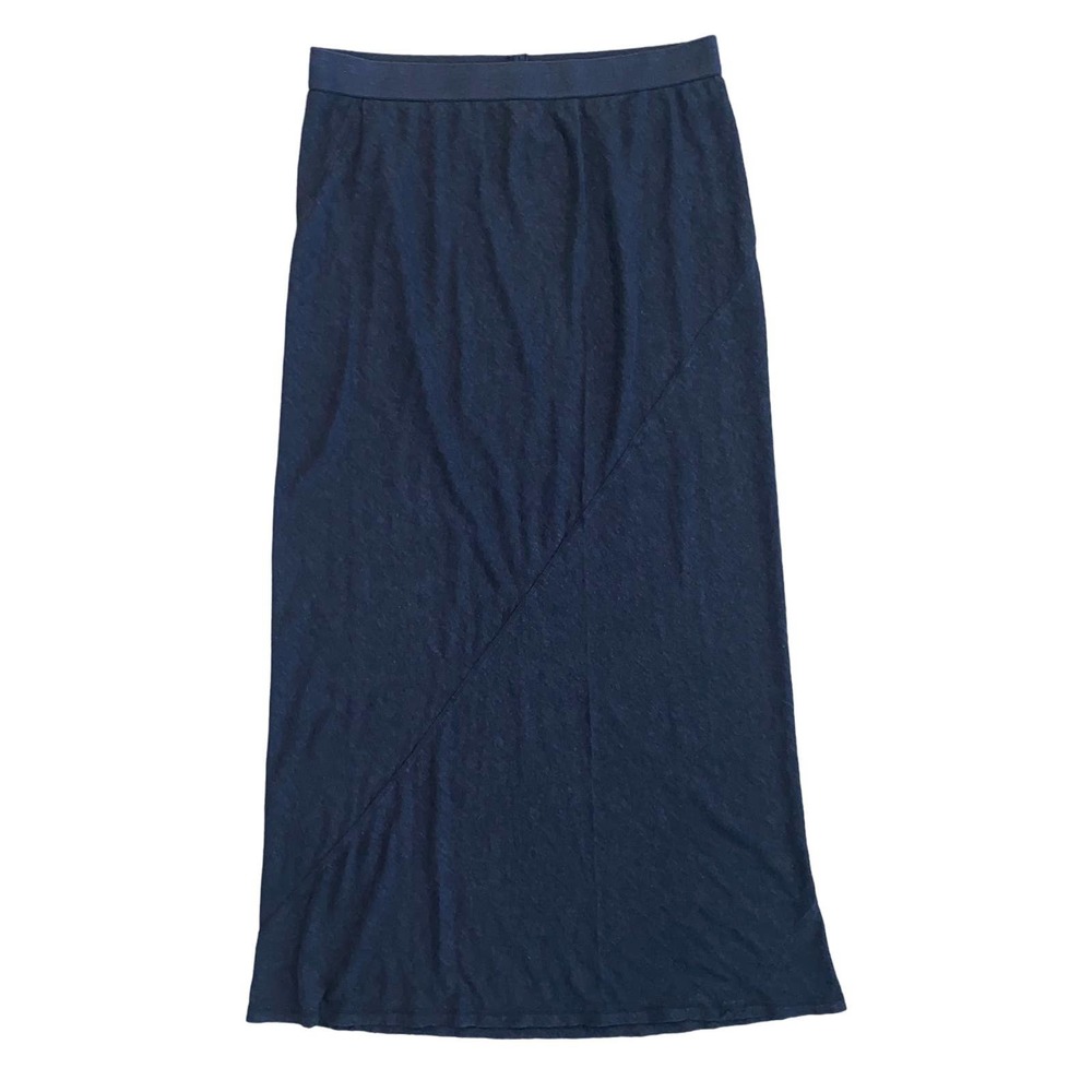 Eileen Fisher Hemp Organic Cotton Maxi A-Line Skirt Size Petite Medium G…